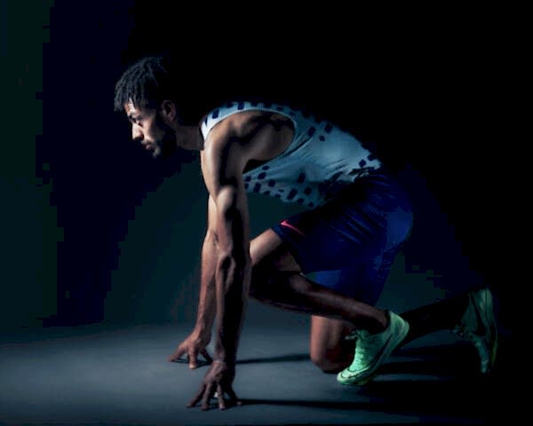low key portrait athlete