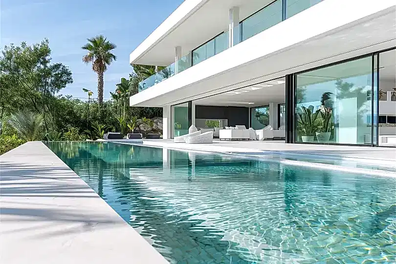 photo de picine villa. photographe immobilier   casablanca maroc